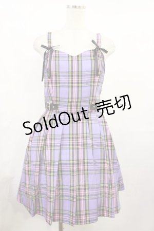 画像: Jamie エーエヌケー / リボンプリーツキャミワンピース M パープル H-25-07-27-1021-LO-OP-NS-ZH
