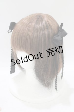 画像: DearMyLove / 十字架リボンクリップ  ブラック H-25-07-27-066-EL-AC-NS-ZH