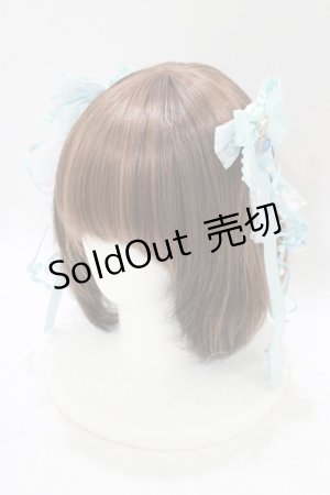 画像: Rojita / パールガーランド付きカールリボンUピンSet  サックス H-25-07-27-077-LO-AC-NS-ZH