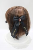 画像2: Ank Rouge / 『ディズニー ツイステッドワンダーランド』/ハーツラビュル/リボンバレッタ  ブラック H-25-07-27-082-CA-AC-NS-ZH (2)