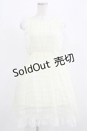 画像: E hyphen world gallery / シアーチェックワンピース Free イエロー H-25-07-27-009-LO-OP-NS-ZH