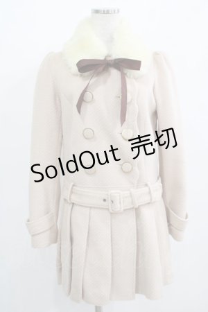 画像: Ank Rouge / ファーカラーコート M ピンク H-25-07-27-019-CA-CO-NS-ZH