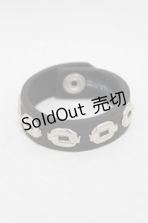 画像: ニュリカデリック / チェインスタッズブレス  ブラック H-25-07-28-1012-PU-AC-KB-ZI