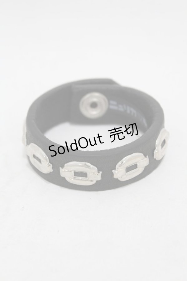 画像1: ニュリカデリック / チェインスタッズブレス  ブラック H-25-07-28-1012-PU-AC-KB-ZI (1)