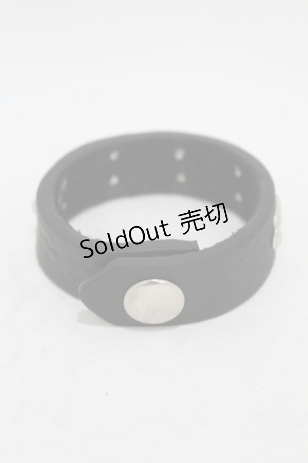 画像2: ニュリカデリック / チェインスタッズブレス  ブラック H-25-07-28-1012-PU-AC-KB-ZI (2)