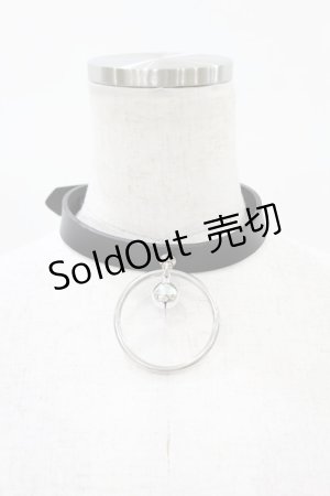 画像: ニュリカデリック / ベルリングレザーチョーカー  ブラック H-25-07-28-1020-PU-AC-KB-ZS