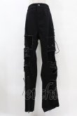 画像1: PUNK RAVE / DERANGED WORLD TROUSERS 5XL ブラック H-25-07-28-1039-PU-PA-KB-ZH (1)