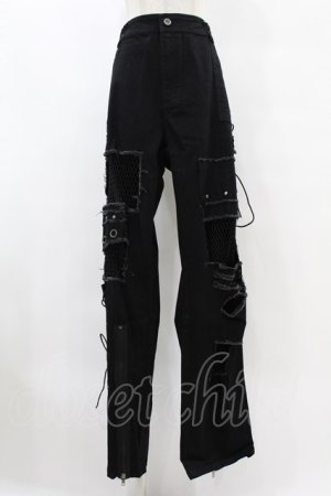 画像: PUNK RAVE / DERANGED WORLD TROUSERS 5XL ブラック H-25-07-28-1039-PU-PA-KB-ZH