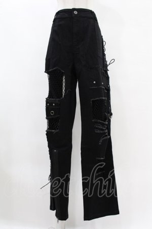 画像: PUNK RAVE / DERANGED WORLD TROUSERS 4XL ブラック H-25-07-28-1040-PU-PA-KB-ZH