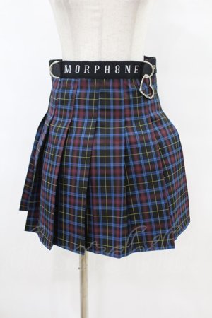 画像: MORPH8NE / ON SKIRT L ブルー H-25-07-28-1045-0-SK-KB-ZY