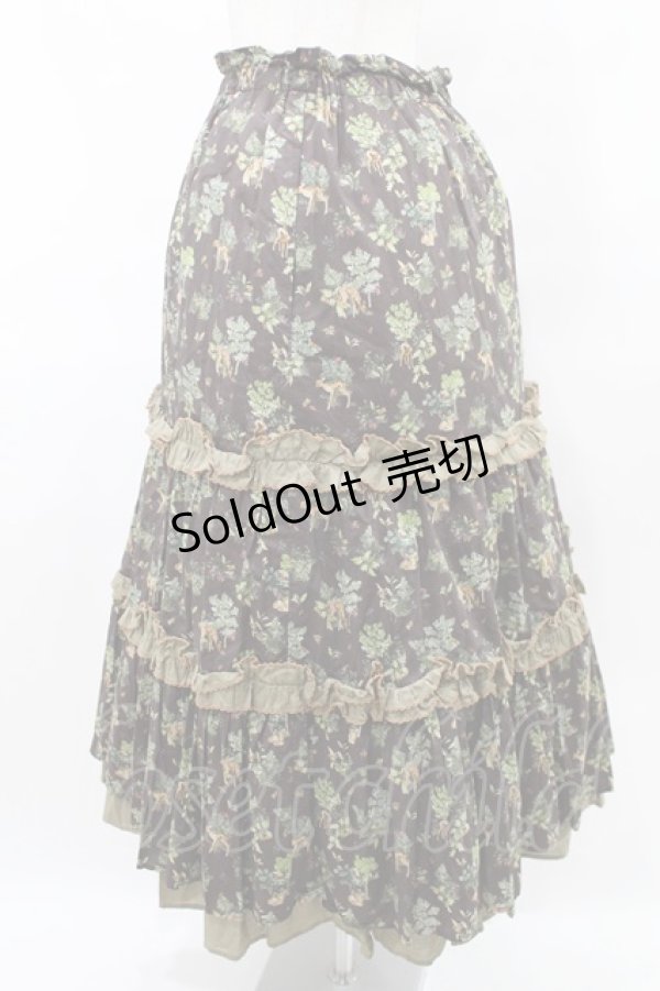 画像2: Jane Marple / FOREST DELIGHTS//ティアードスカート  ブラウン H-25-07-28-018-JM-SK-KB-ZH (2)