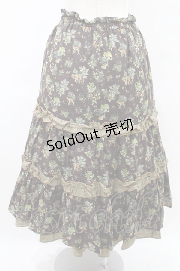 画像3: Jane Marple / FOREST DELIGHTS//ティアードスカート  ブラウン H-25-07-28-018-JM-SK-KB-ZH (3)