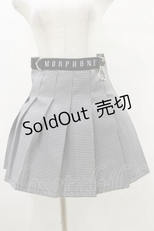 画像: MORPH8NE / OFF SKIRT L ブラック×ホワイト H-25-07-29-006-PU-SK-KB-ZI