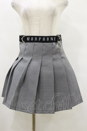 画像: MORPH8NE / OFF SKIRT L ブラック×ホワイト H-25-07-29-007-PU-SK-KB-ZH
