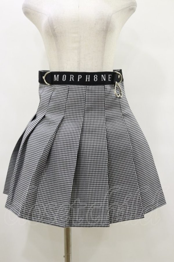 画像1: MORPH8NE / OFF SKIRT L ブラック×ホワイト H-25-07-29-007-PU-SK-KB-ZH (1)