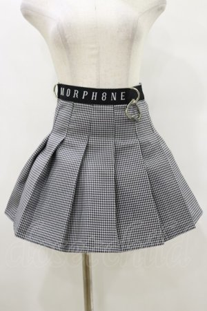 画像: MORPH8NE / OFF SKIRT S ブラック×ホワイト H-25-07-29-008-PU-SK-KB-ZH