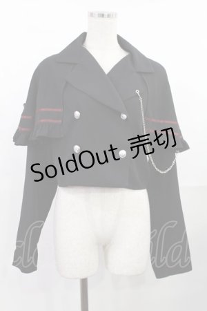 画像: Jamie エーエヌケー / ミリタリーケープジャケット M ブラック H-25-07-29-1026-LO-JA-NS-ZH