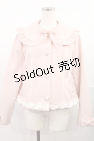 画像: axes femme kawaii / ガーリーリボンショートコート M ピンク H-25-07-29-1027-AX-CO-NS-ZH