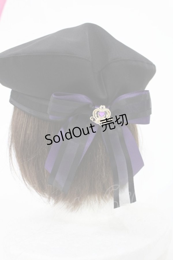 画像2: Amavel / Magical Cosmic Cosmetic ベレー帽  ブラック H-25-07-29-1039-CA-AC-NS-ZH (2)