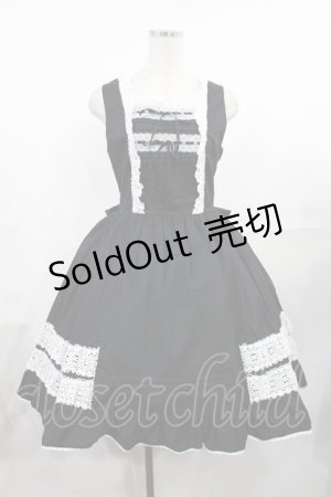 画像: BABY,THE STARS SHINE BRIGHT / レースフリルジャンパースカート Free ブラック H-25-07-29-1005-BA-OP-NS-ZH