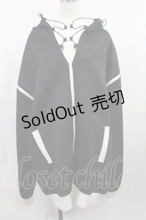 画像: Jamie エーエヌケー / ジャージのパーカー M ブラック H-25-07-29-1025-LO-TO-NS-ZH