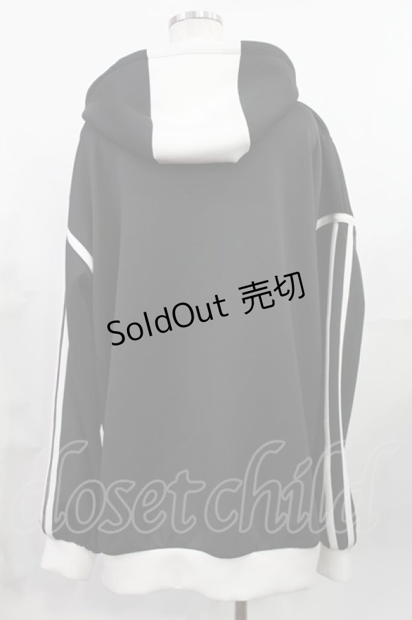 画像2: Jamie エーエヌケー / ジャージのパーカー M ブラック H-25-07-29-1025-LO-TO-NS-ZH (2)