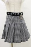 画像1: MORPH8NE / OFF SKIRT S ブラック×ホワイト H-25-07-29-014-PU-SK-KB-ZS (1)
