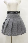 画像1: MORPH8NE / OFF SKIRT L ブラック×ホワイト H-25-07-29-003-PU-SK-KB-ZY (1)