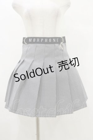画像: MORPH8NE / OFF SKIRT L ブラック×ホワイト H-25-07-29-003-PU-SK-KB-ZY