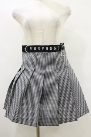 画像: MORPH8NE / OFF SKIRT L ブラック×ホワイト H-25-07-29-004-PU-SK-KB-ZH