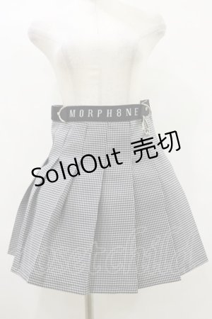 画像: MORPH8NE / OFF SKIRT L ブラック×ホワイト H-25-07-29-004-PU-SK-KB-ZS