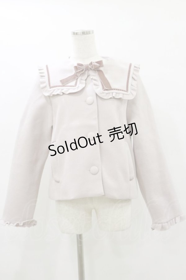 画像1: m petit by misako / セーラーショートコート L ピンク H-25-07-30-055-LO-CO-NS-ZT0806H (1)