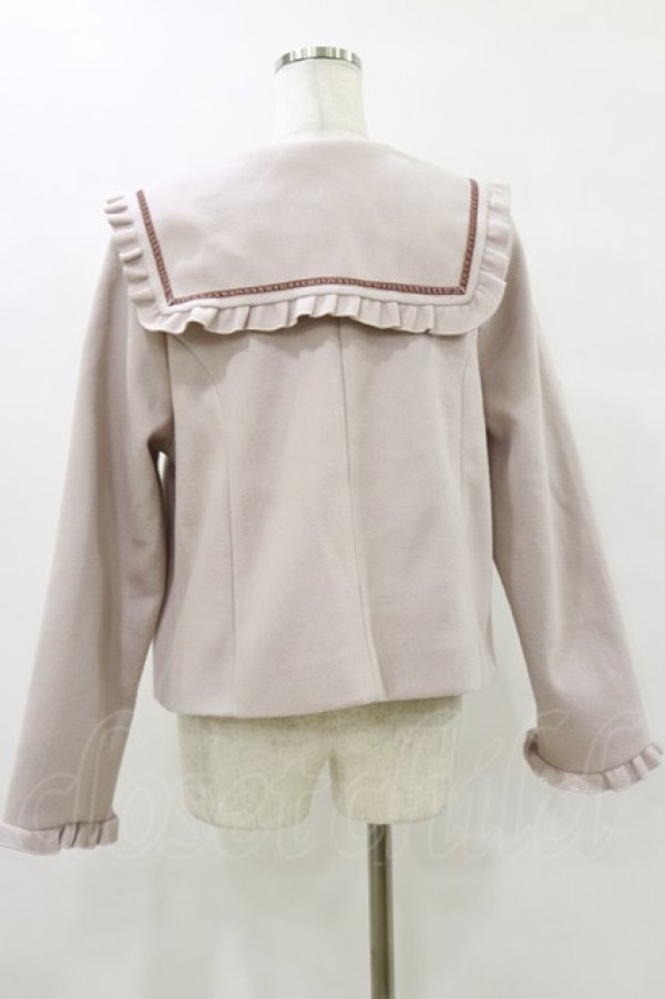 画像2: m petit by misako / セーラーショートコート L ピンク H-25-07-30-055-LO-CO-NS-ZH (2)