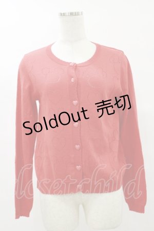 画像: Nile Perch / ディズニーコラボカーディガン Free レッド H-25-07-30-057-LO-TS-NS-ZH