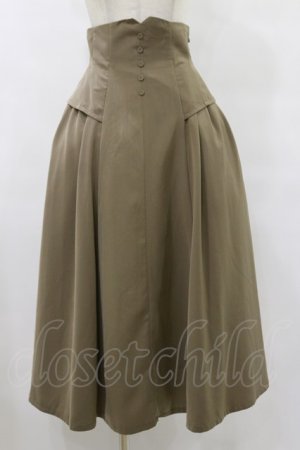 画像: an another angelus / コルセット風サイドタックスカート Free D/BEIGE H-25-07-30-060-CA-SK-NS-ZH