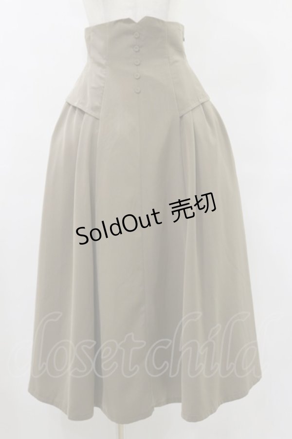 画像1: an another angelus / コルセット風サイドタックスカート Free D/BEIGE H-25-07-30-060-CA-SK-NS-ZH (1)