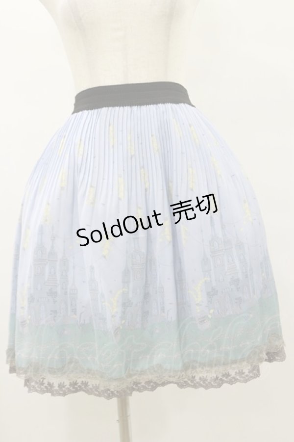 画像1: axes femme / マリンプリントスカート M サックス H-25-07-30-061-AX-SK-NS-ZH (1)