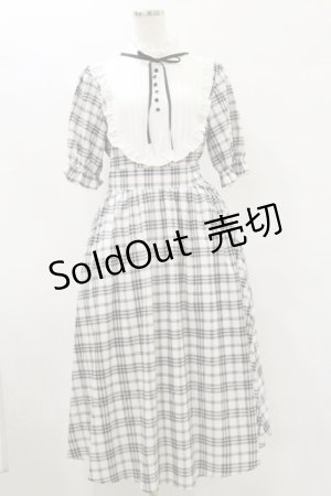 画像: m petit by misako / チェックキリカエワンピース M オフ/ブラック H-25-07-30-068-LO-OP-NS-ZH