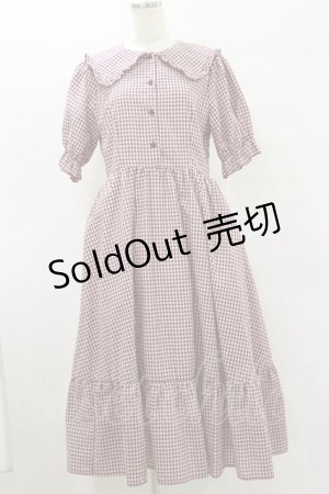 画像: m petit by misako / AM*ギンガムCHKワンピース L レッド H-25-07-30-069-LO-OP-NS-ZH