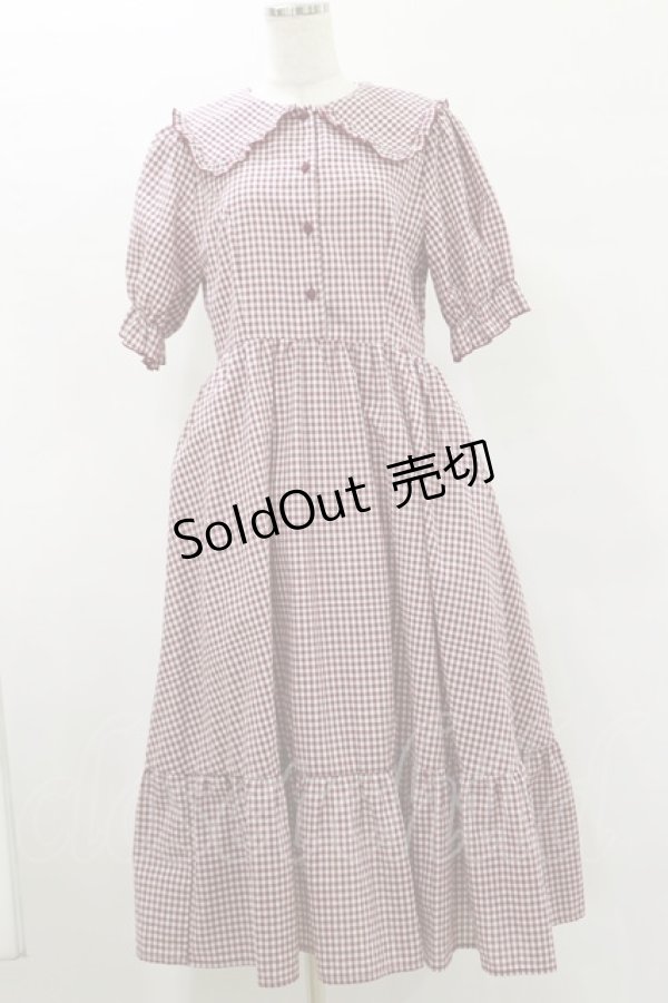 画像1: m petit by misako / AM*ギンガムCHKワンピース L レッド H-25-07-30-069-LO-OP-NS-ZH (1)