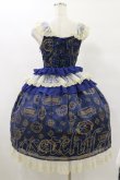 画像2: ALICE and the PIRATES / Vintage label stamp柄ジャンパースカートI Free ネイビー H-25-07-30-071-PA-OP-NS-ZH (2)
