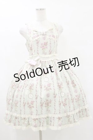 画像: ALICE and the PIRATES / 薔薇の時間柄ジャンパースカートI Free ミント H-25-07-30-072-PA-OP-NS-ZH