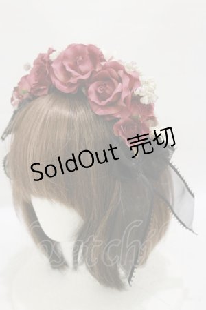 画像: ALICE and the PIRATES / Dearest roseカチューシャ  ブラック H-25-07-30-002-PA-AC-NS-ZH