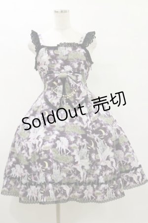 画像: ALICE and the PIRATES / Paraiso du un Unicorn柄ジャンパースカートI Free ノアール H-25-07-30-077-PA-OP-NS-ZH
