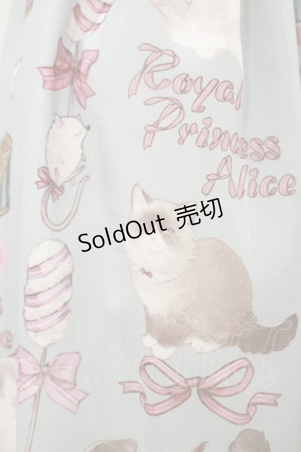 画像4: Royal Princess Alice / Wrapping Ribbon Cat・ねこ助コラボジャンパースカート Free ブルー H-25-07-30-083-LO-OP-NS-ZH (4)