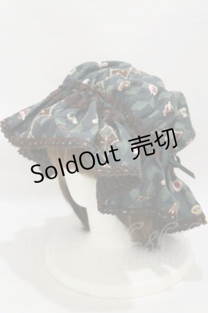 画像: ALICE and the PIRATES / ミセス・ハロウィンアップルの奇妙な晩餐会メイドキャップ  グリーン H-25-07-30-018-PA-AC-NS-ZH