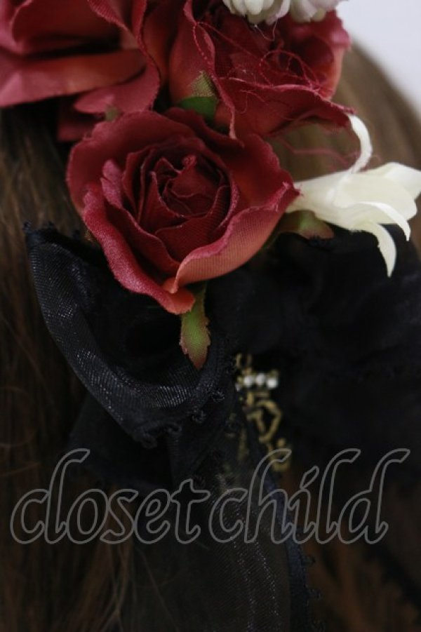 画像2: ALICE and the PIRATES / Dearest roseカチューシャ  ブラック H-25-07-30-002-PA-AC-NS-ZH (2)
