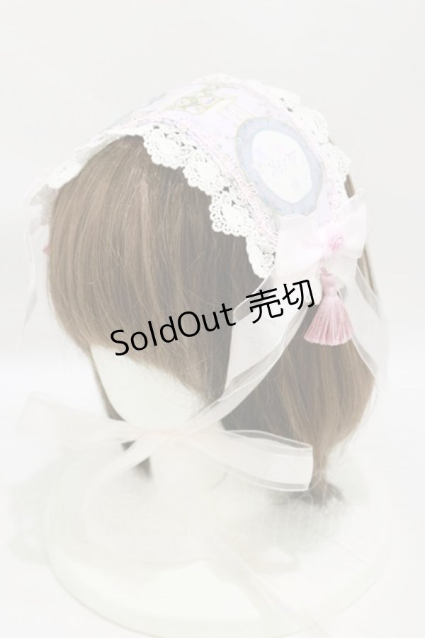 画像1: BABY,THE STARS SHINE BRIGHT / SA・KU・RA色のTea Time柄ヘッドドレス  ピンク H-25-07-30-020-BA-AC-NS-ZH (1)