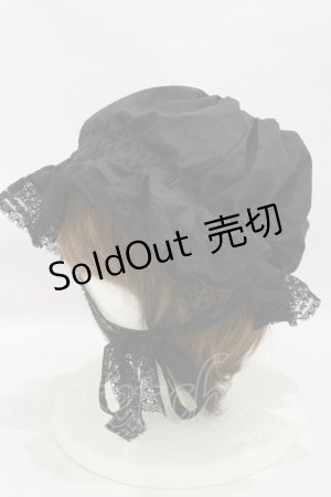 画像: Physical Drop / くらげちゃんボンネット  ブラック H-25-07-30-022-LO-AC-NS-ZH