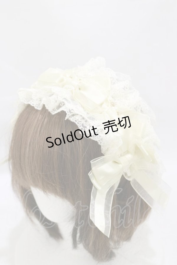 画像1: BABY,THE STARS SHINE BRIGHT / Junoの祝福と鳥たちのAriaリボンヘッドドレスカチューシャ  生成り H-25-07-30-003-BA-AC-NS-ZH (1)